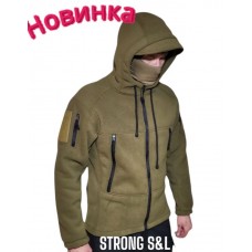 тактична кофта койот з капюшоном